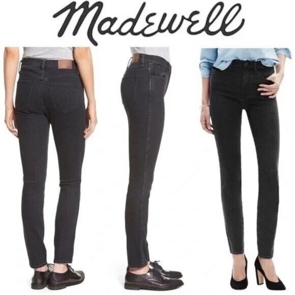 Madewell 10” High Riser Skinny Skinny Jeans - Black - Size 24